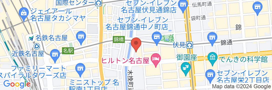 ホテルJALシティ名古屋 錦の地図