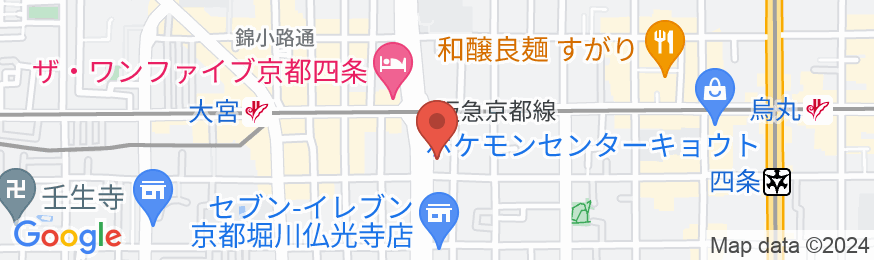 アーバンホテル京都四条プレミアムの地図