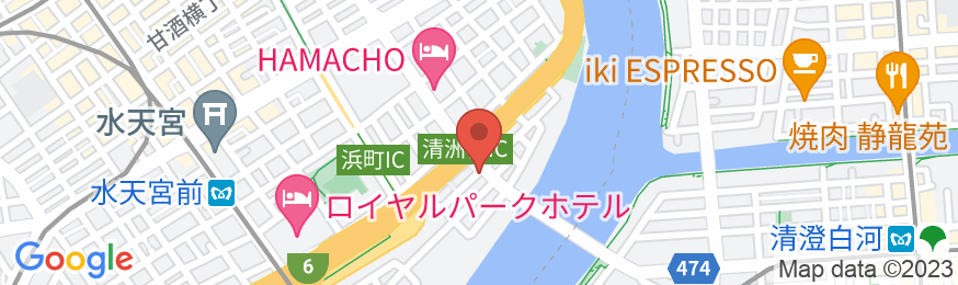 エスペリアイン日本橋箱崎の地図