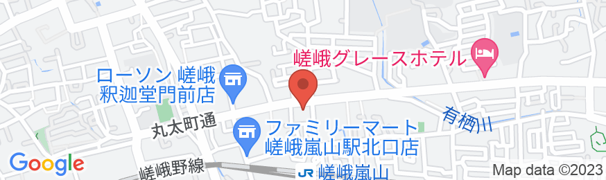 椛 京都嵐山の地図