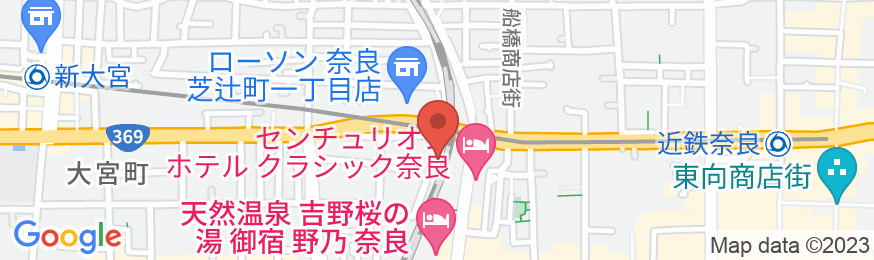 奈良ゲストハウス楓の地図