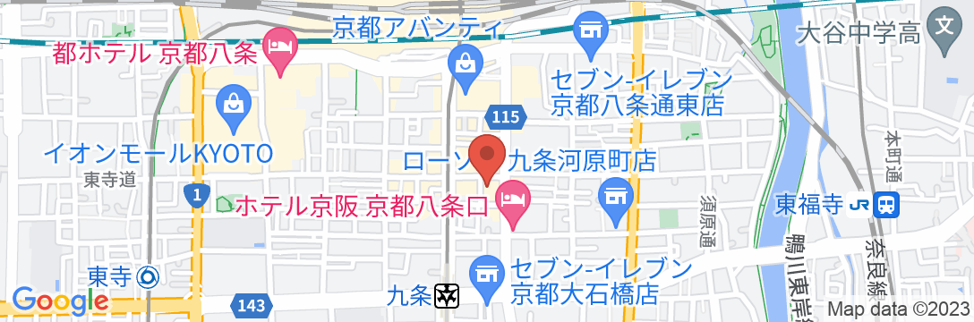 HOTEL IMAGINE KYOTOの地図