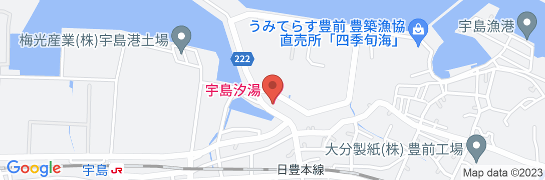割烹旅館 宇島汐湯の地図