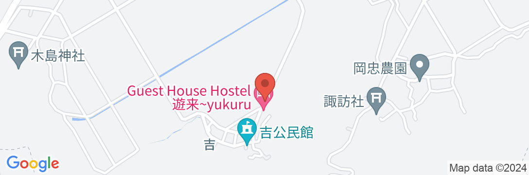 Guest House・Hostel 遊来～yukuruの地図