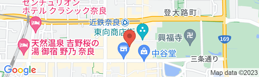奈良の森ホテルの地図