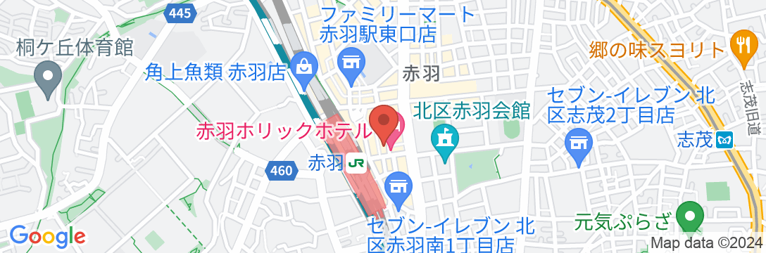 ホテルリブマックス赤羽駅前の地図