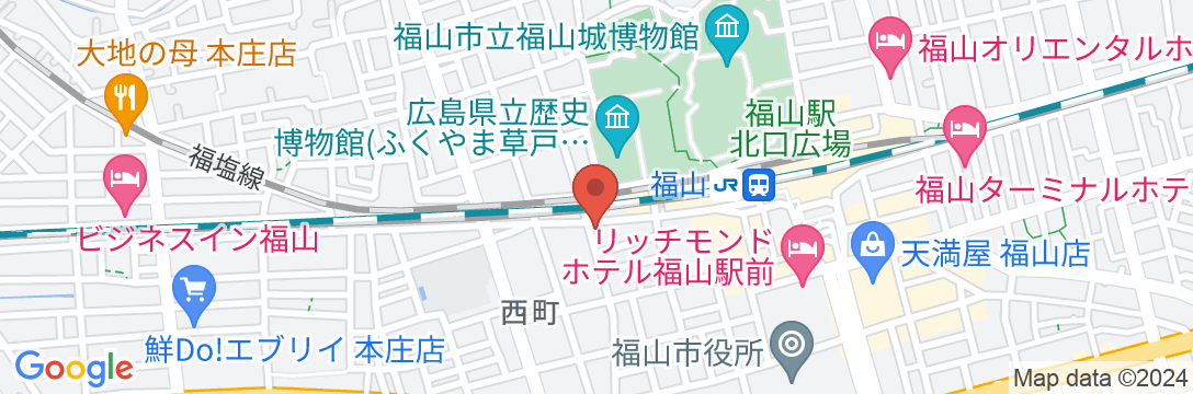 ホテルリブマックス福山駅前の地図