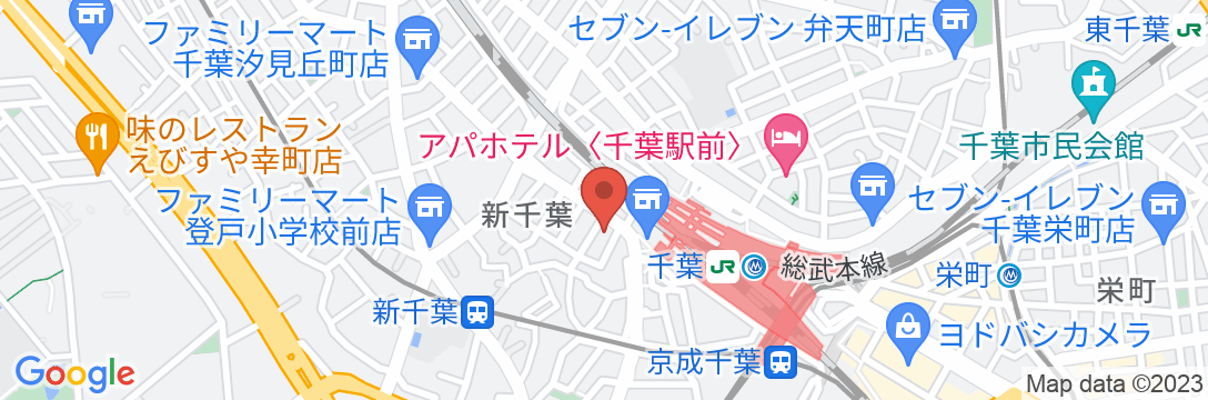 ホテルリブマックス千葉駅前の地図