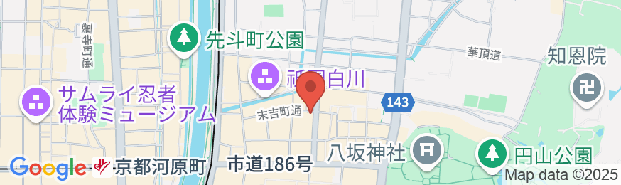 京都祇園ユウベルホテルの地図