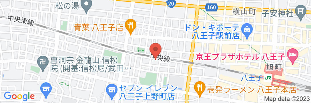 アパホテル〈八王子駅西〉の地図