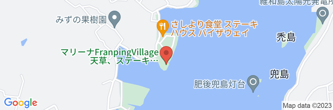 THE TRAILERHOUSE VILLAGE 天草 MARINAの地図