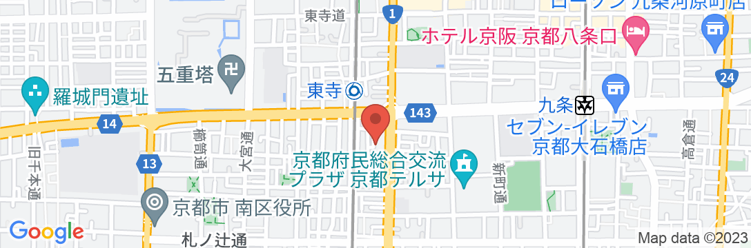 Stay SAKURA 京都 東寺町屋の地図