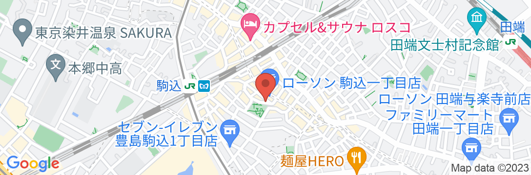 東京旅館 駒込の地図
