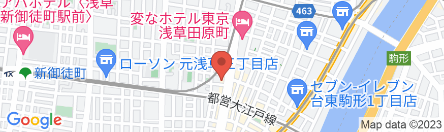 bnb+ Asakusa Kuramaeの地図