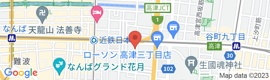 東横INN大阪日本橋文楽劇場前の地図