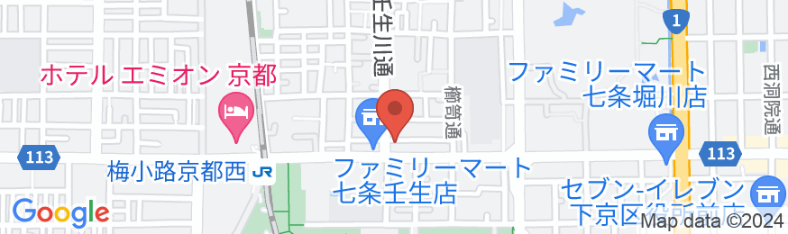 壬生宿 MIBU‐JUKU 七条梅小路の地図
