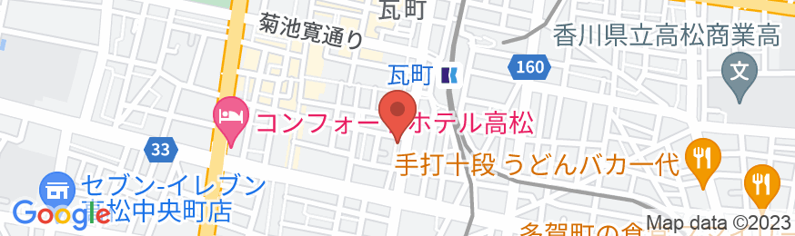 Alphabed高松瓦町ウエストの地図