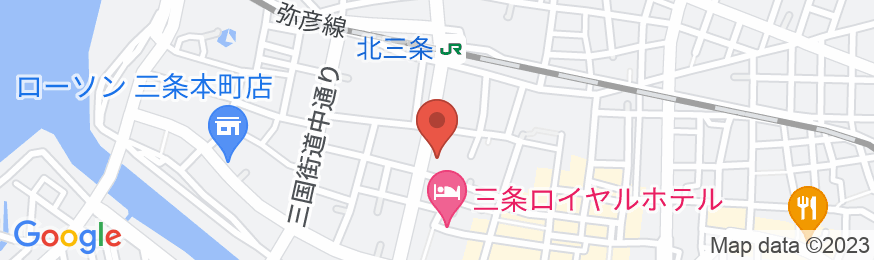 越前屋ホテル<新潟県三条市>の地図