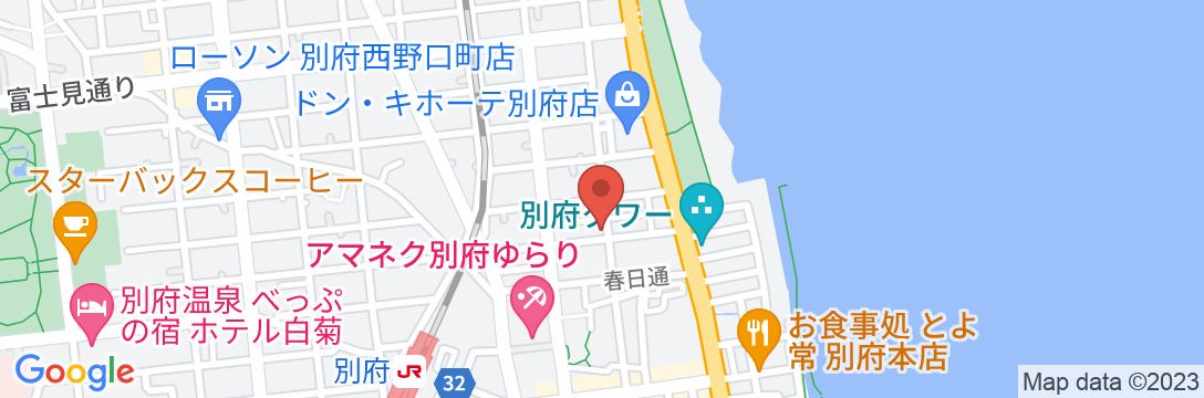 別府の湯 紗羅【Vacation STAY提供】の地図