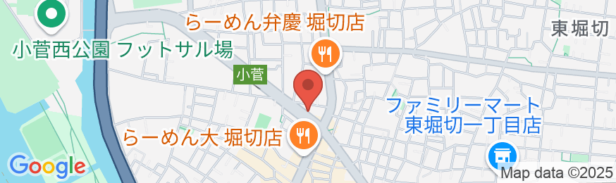 プレイルーム有お子様連れ歓迎!浅草スカイツリー15分★駅徒歩5分★リノベ戸建11名 ^の地図