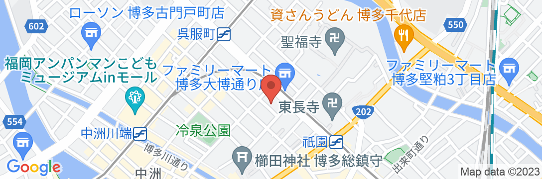 belle lune hotel hakata/民泊【Vacation STAY提供】の地図