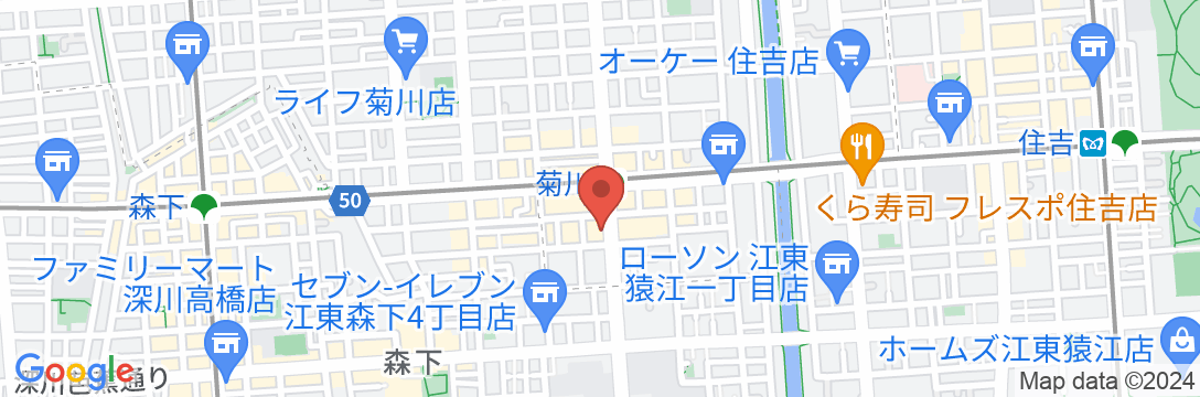 リバーサイドホテル墨田・江東の地図