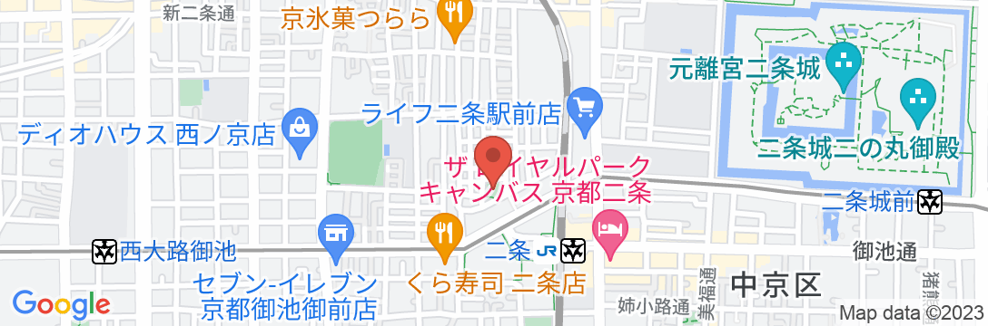 [洛星池]二条城へ歩行で10分にかかる【Vacation STAY提供】の地図