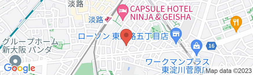 5Minutes 新大阪3 1棟まるまる貸し/民泊【Vacation STAY提供】の地図