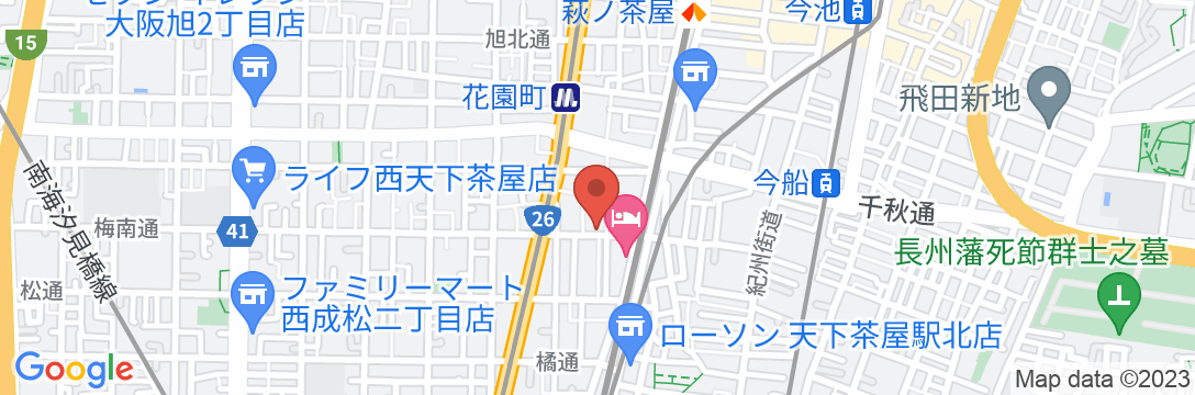 ホステル花園/民泊【Vacation STAY提供】の地図