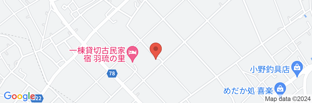 羽琉の里/民泊【Vacation STAY提供】の地図