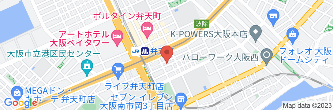 今昔荘 弁天町 大阪ベイ【Vacation STAY提供】の地図