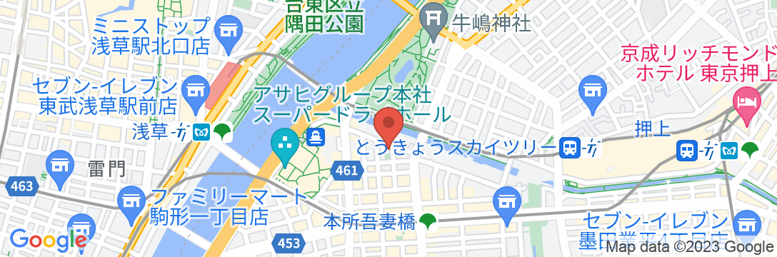 Rakuten STAY 東京浅草の地図