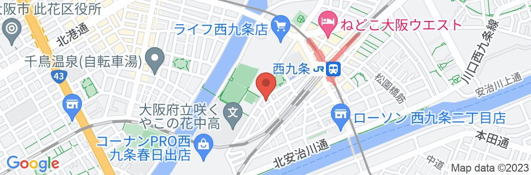 林林の民宿-NISHIKUJO/民泊【Vacation STAY提供】の地図