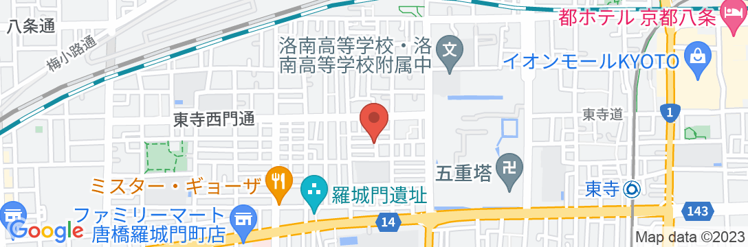 【New Open ! 】Kamon Inn 東寺 ひょうたん【Vacation STAY提供】の地図
