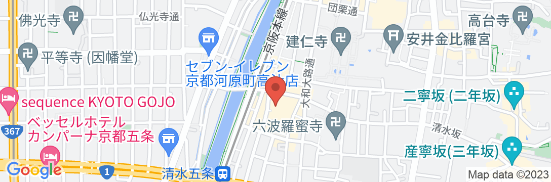 プライベートレジデンス宮川町 舞/民泊【Vacation STAY提供】の地図