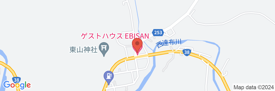 ゲストハウスEBISAN/民泊【Vacation STAY提供】の地図