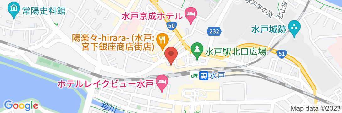 JR東日本ホテルメッツ水戸の地図