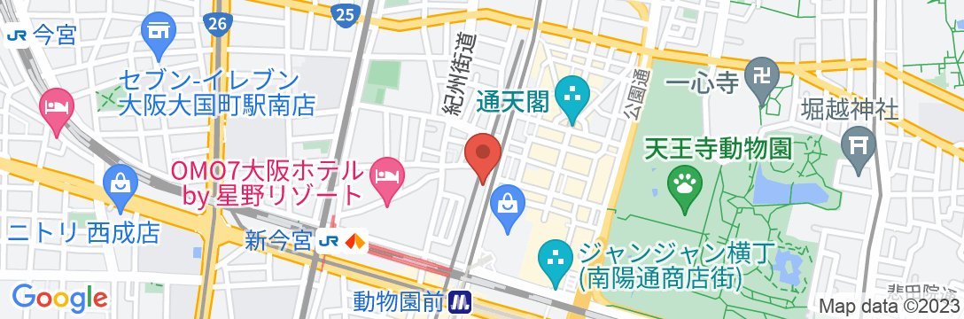 清潔、駅近、便利で大阪の楽しみを満喫できるゆったり空間がある/民泊【Vacation STAY提供】の地図