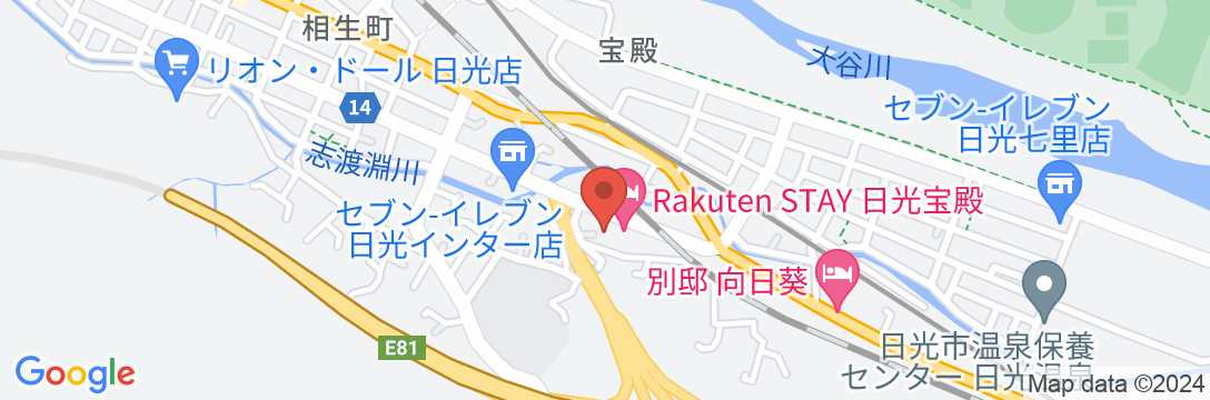 Rakuten STAY 日光宝殿の地図