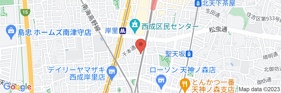 天下茶屋レジデンスイースト/民泊【Vacation STAY提供】の地図
