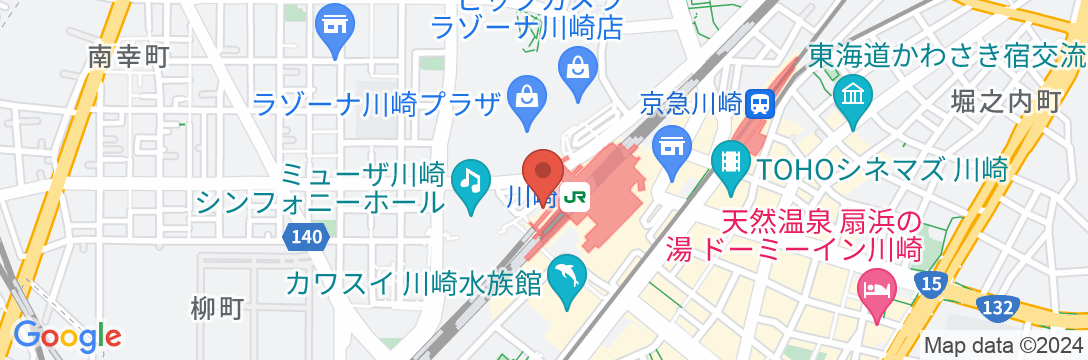 JR東日本ホテルメッツ川崎の地図