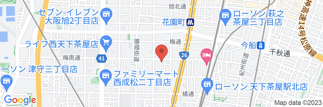G011エースタイル松601/民泊【Vacation STAY提供】の地図