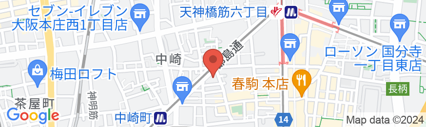 大阪梅田商區 雲・中崎町/民泊【Vacation STAY提供】の地図
