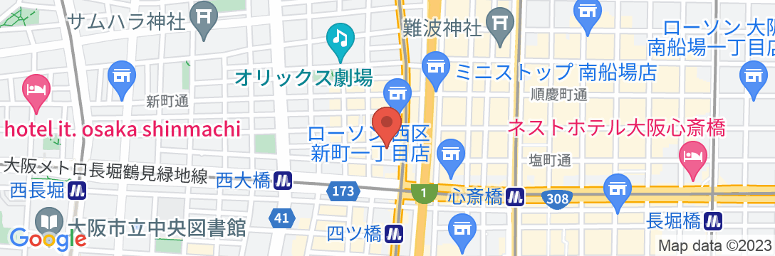 @Home-Shinmachi 新町/民泊【Vacation STAY提供】の地図