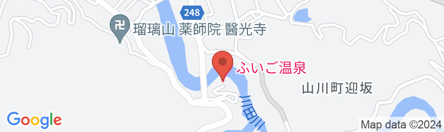 ふいご温泉の地図