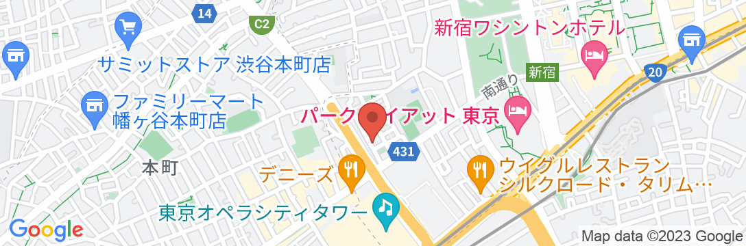 STUDIO INN 西新宿の地図