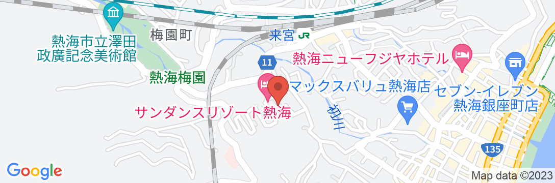 Atami Ikkyuanの地図