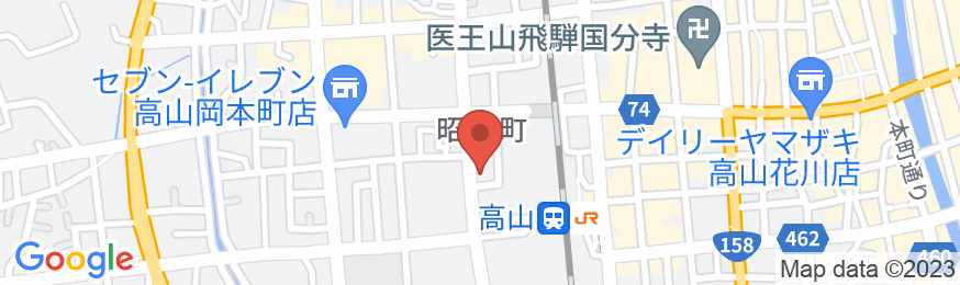 ホテル呉竹荘高山駅前の地図