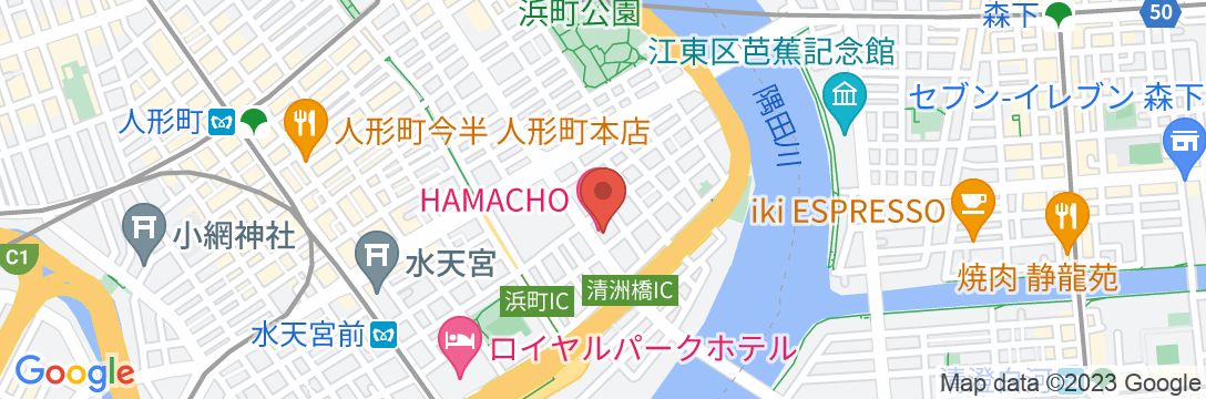 HAMACHO HOTEL TOKYO(浜町ホテル 東京)の地図