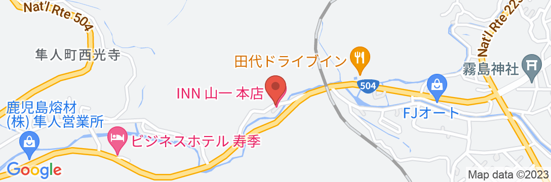INN 山一 本店の地図